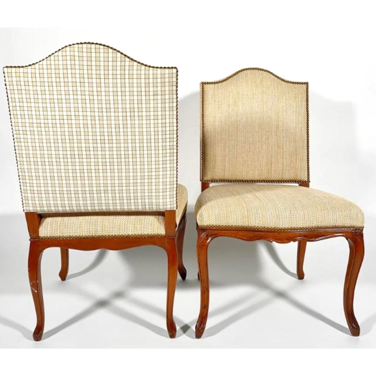 Paire de chaises d'appoint vintage Regency Niermann Weeks en forme de Z en vente 5