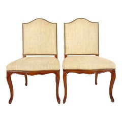 Vintage Regency Niermann Weeks Side Z Chairs, a Pair