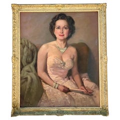 Ritratto originale ad olio su tela di epoca reggina