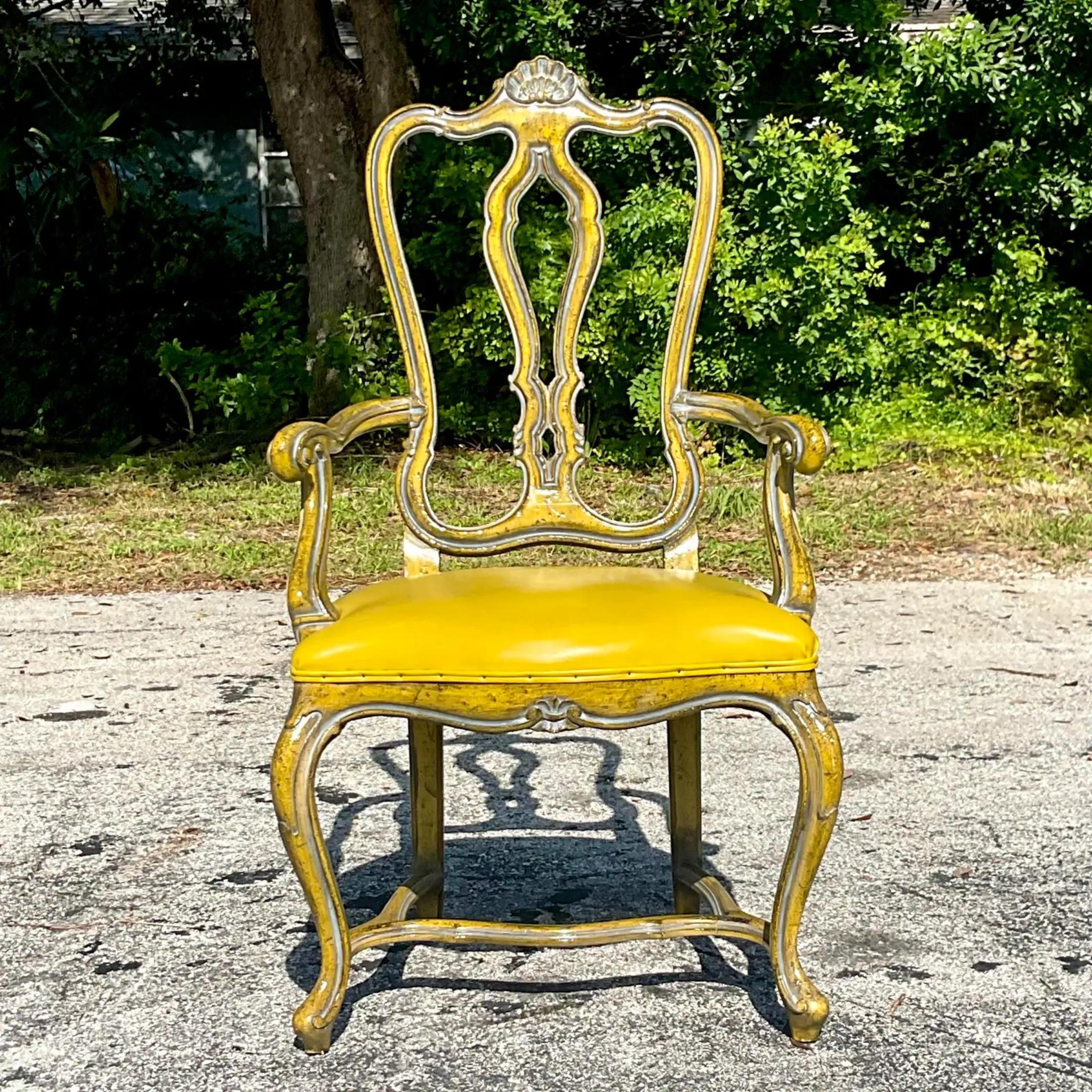 Vintage Regency Palma Desk Chair For Sale 1