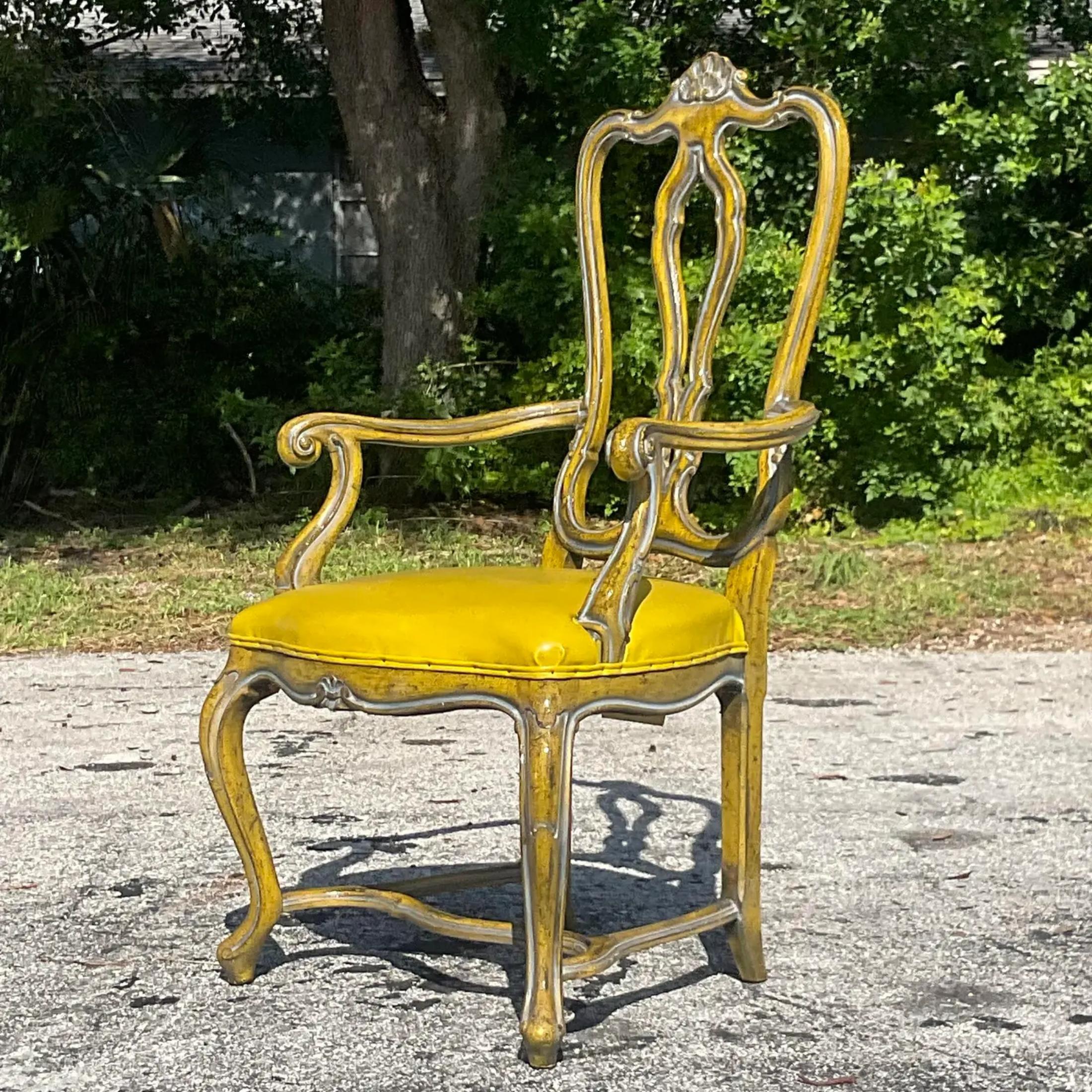 Vintage Regency Palma Desk Chair For Sale 2