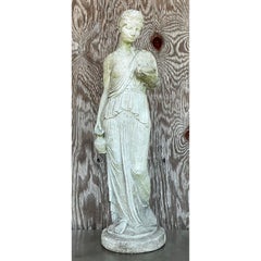 Porta acqua in cemento fuso patinato Vintage By