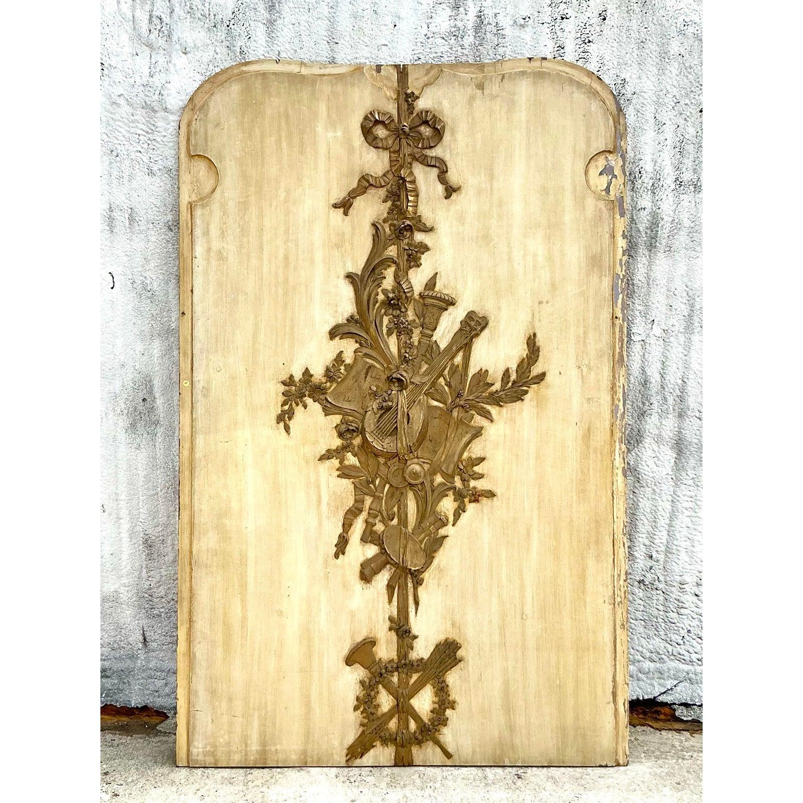 Vintage Regency Patinierte Doheny Graustein Manor Metallrelieftafel im Regency-Stil im Angebot 6
