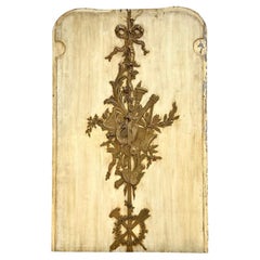 Vintage Regency Patinated Doheny Greystone Manor Metal Relief Panel