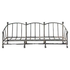 Vintage Regency Pavillion Cast Aluminum Sofa
