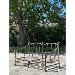 Loveseat Vintage Regency Pavillon de Aluminio Fundido