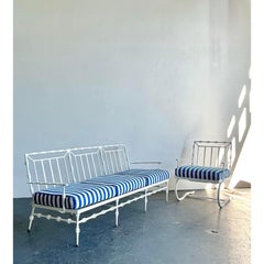 Sofá de aluminio fundido Vintage Regency Phyllis Morris