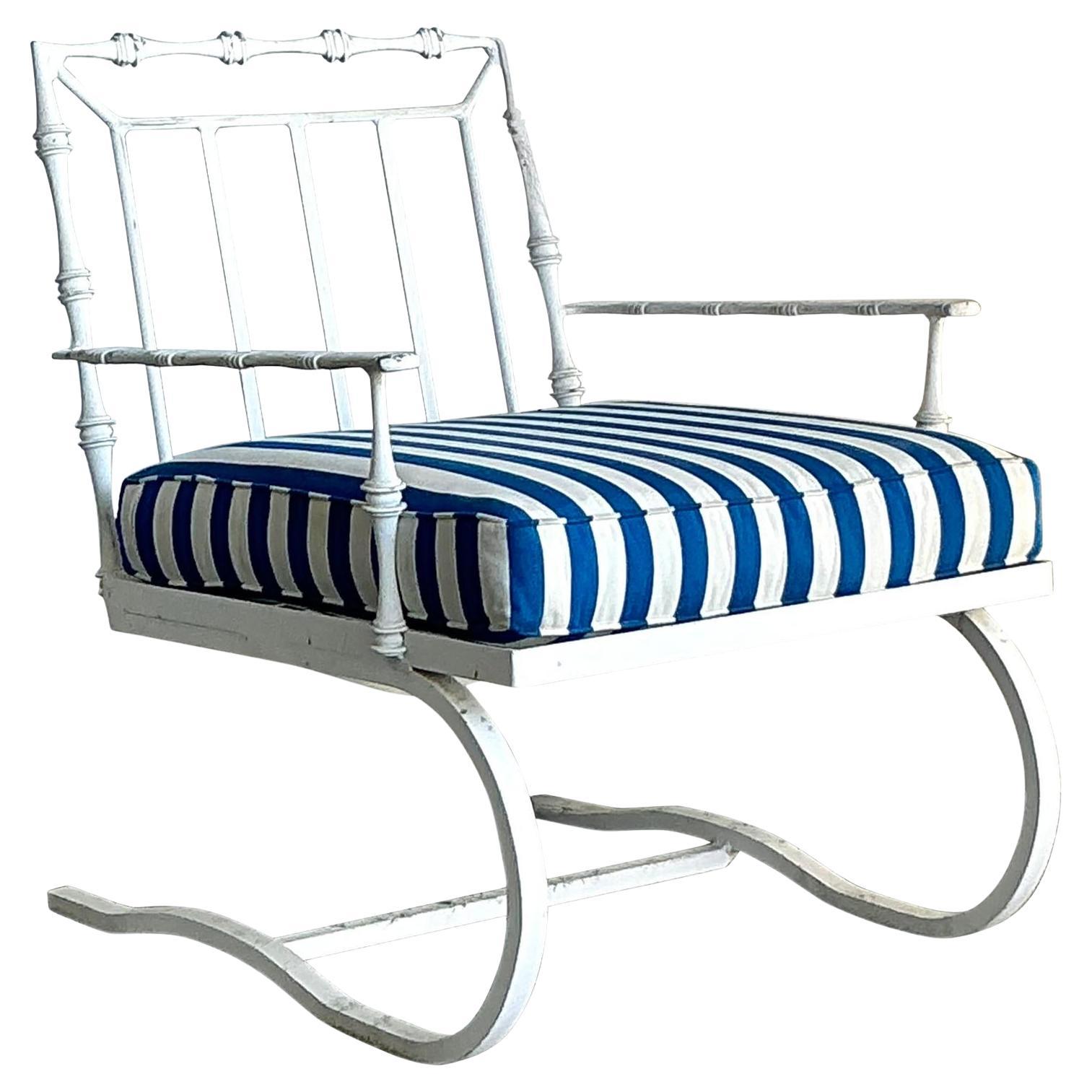 Vintage Regency Phyllis Morris Springer Lounge Chair For Sale