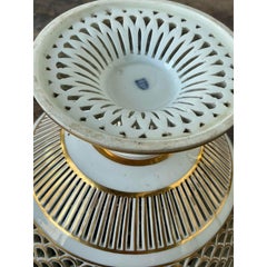 Vintage Regency Pierced Porcelain Bowl