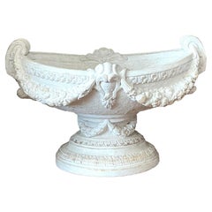 Ciotola Swag in gesso Regency d'epoca