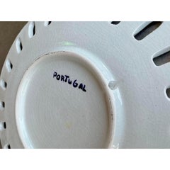 Vintage Regency Portuguese Floral Ceramic Plates - Set of 2