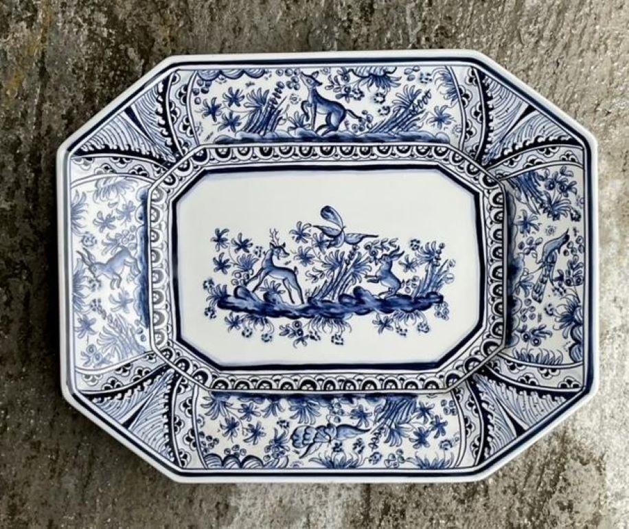 Plato Portugués Vintage Pintado a Mano Cerámico en venta