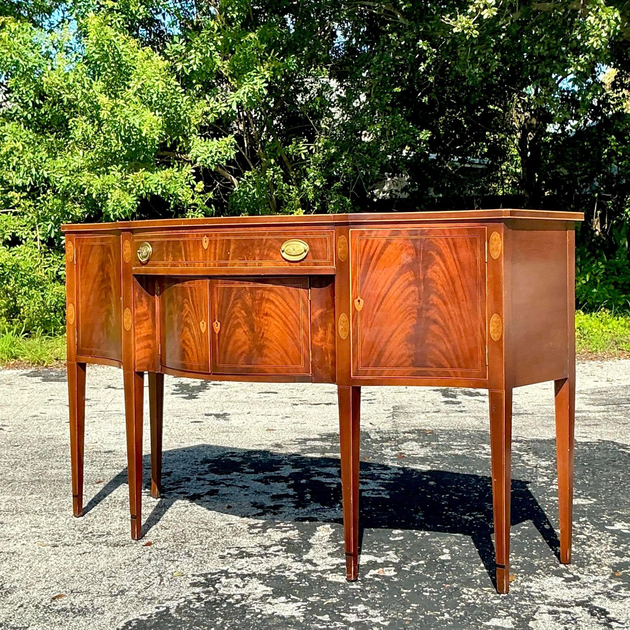 Vintage Regency Potthaus Flamme Mahagoni Credenza (amerikanisch)