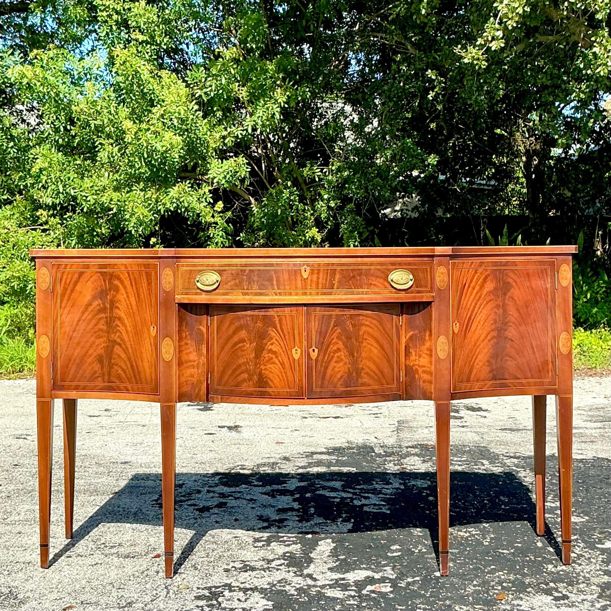 Vintage Regency Potthaus Flamme Mahagoni Credenza 2