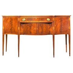 Vintage Regency Potthaus Flame Mahogany Credenza