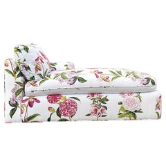 Vintage Regency gedruckt Floral Downs Chaise Lounge