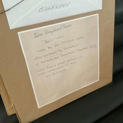 Portraits sur papier vintage de profil Régence