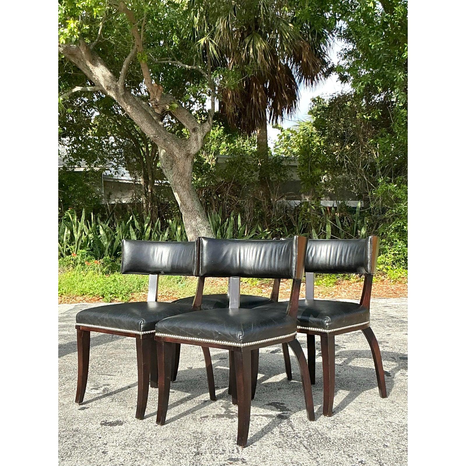 Americano Sedie da pranzo vintage Regency Ralph Lauren 