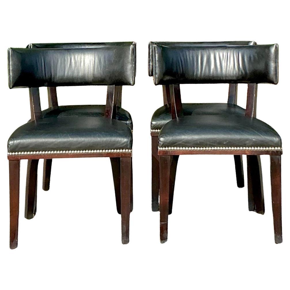 Vintage Regency Ralph Lauren “Clivedon” Klismos Dining Chairs - Set of 4
