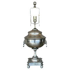 Vintage Regency Ralph Lauren Silver Plate English Urn Lamp