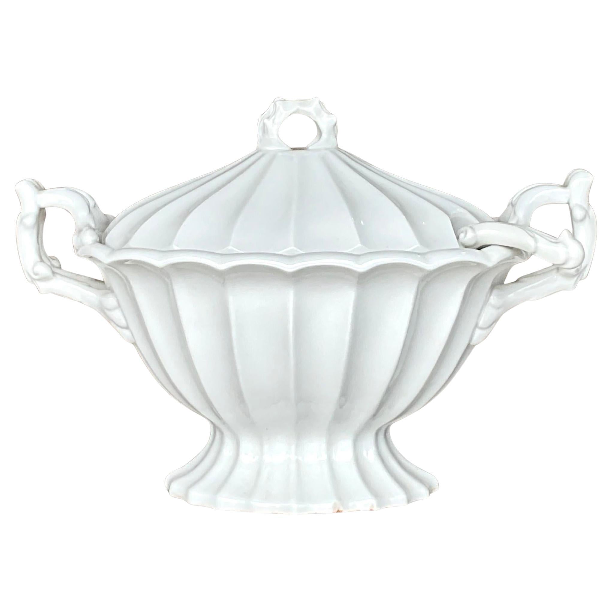 Vintage Regency Red Cliff Steingut glasierte Keramik Terrine