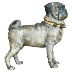 Pug vintage de resina