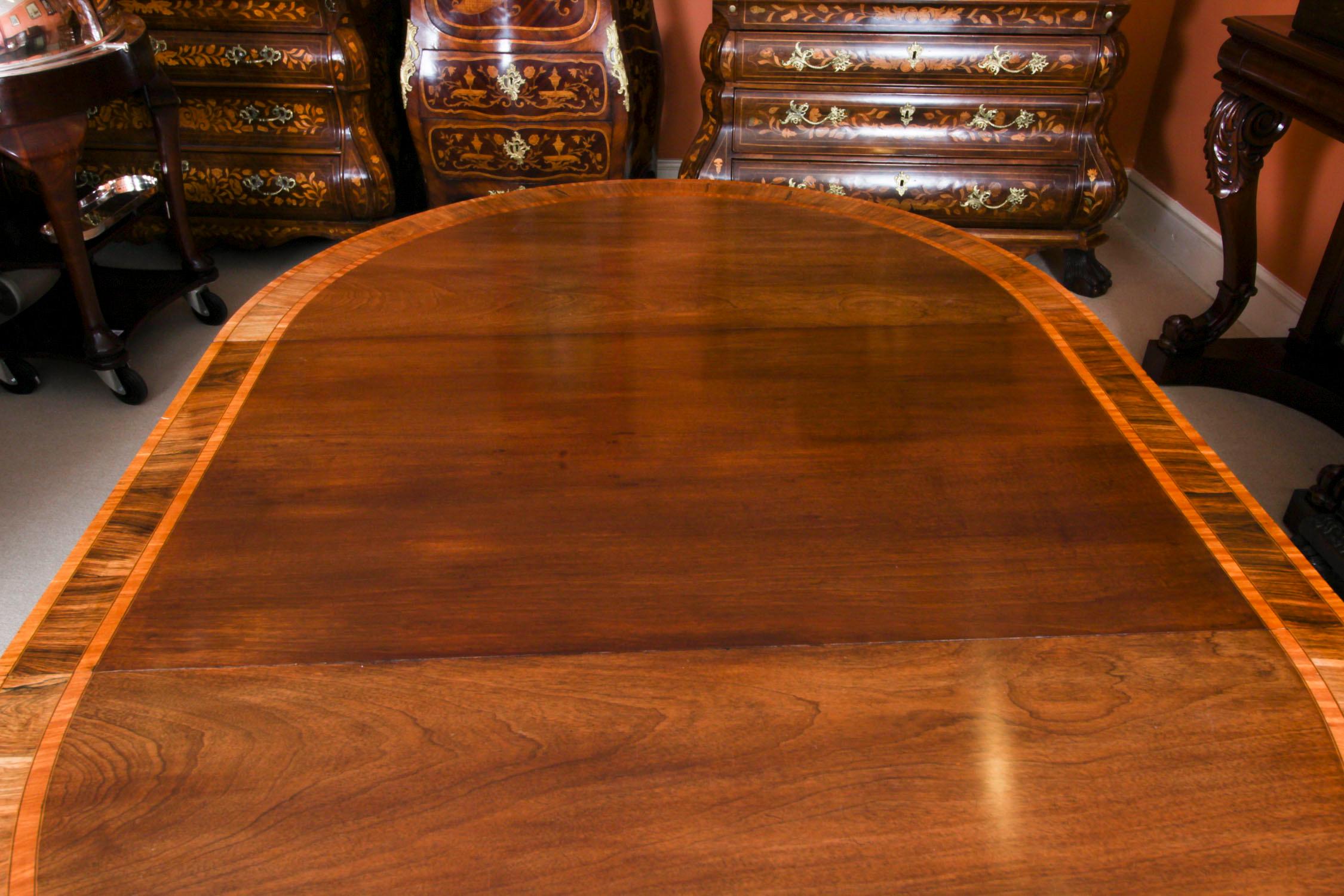Vintage Regency Revival Dining Table & 6 Dining Chairs 20th Century 2