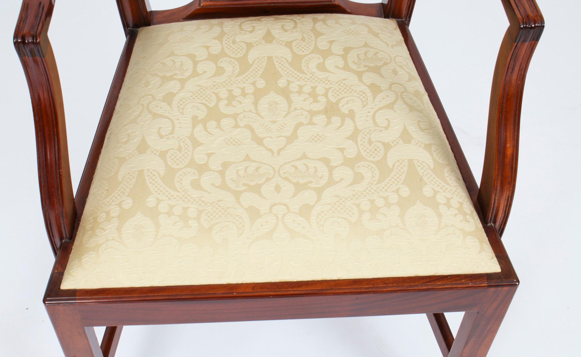 Vintage Regency Revival Dining Table & 8 Chairs by William Tillman 20th C 6