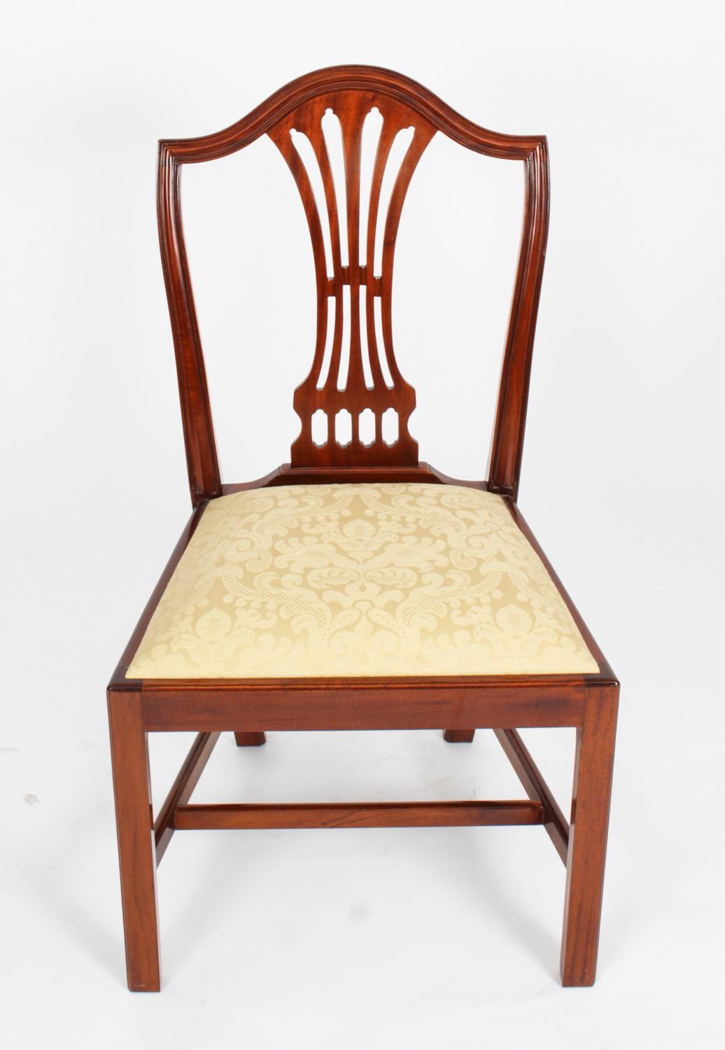 Vintage Regency Revival Dining Table & 8 Chairs by William Tillman 20th C 12