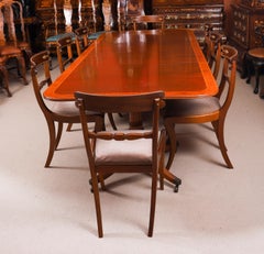 Mesa de comedor y 8 sillas vintage de William Tillman, siglo XX