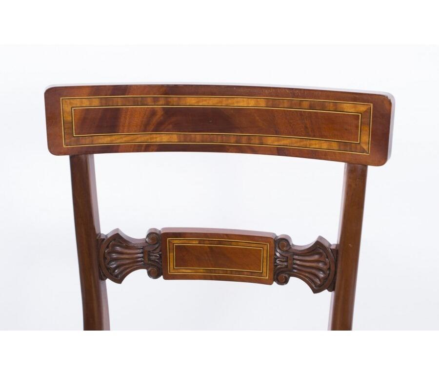 Vintage Regency Revival Dining Table by William Tillman & 8 Chairs 20th Century For Sale 13