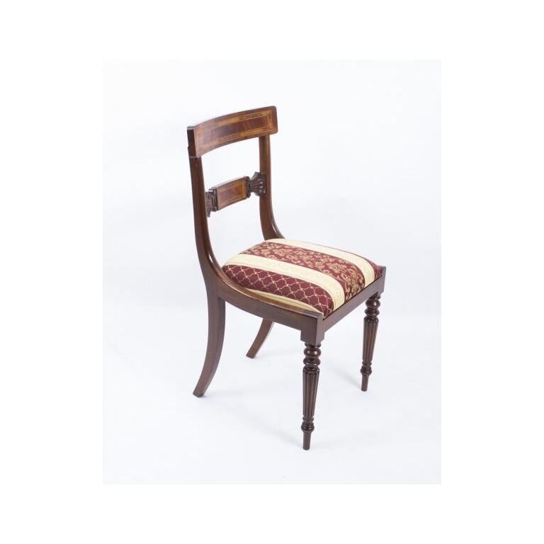 Vintage Regency Revival Dining Table by William Tillman & 8 Chairs 20th Century For Sale 14