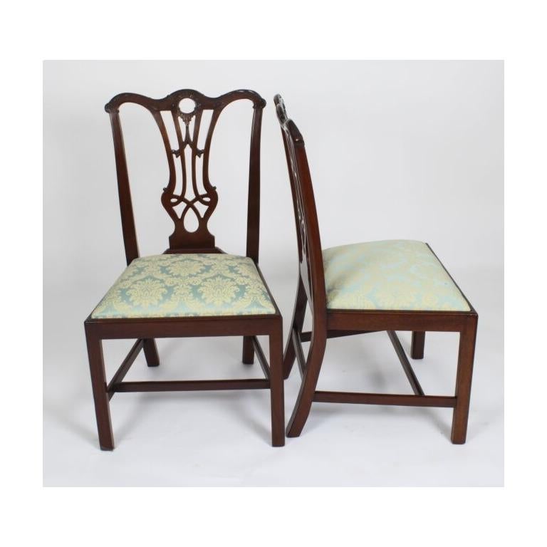 Table de salle à manger néo-Régence William Tillman et 8 chaises anciennes en vente 5