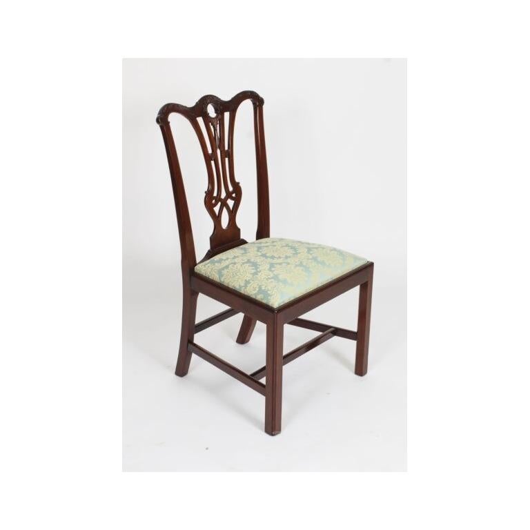 Table de salle à manger néo-Régence William Tillman et 8 chaises anciennes en vente 6