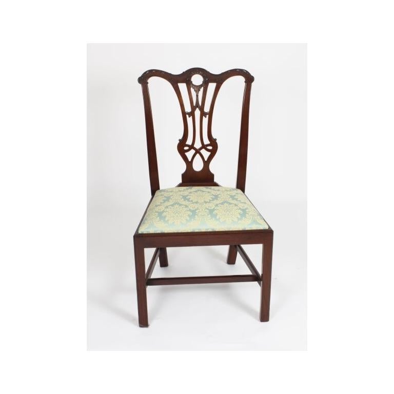 Table de salle à manger néo-Régence William Tillman et 8 chaises anciennes en vente 7