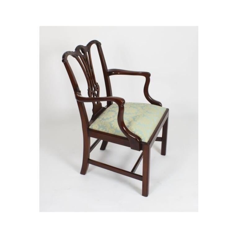 Table de salle à manger néo-Régence William Tillman et 8 chaises anciennes en vente 12