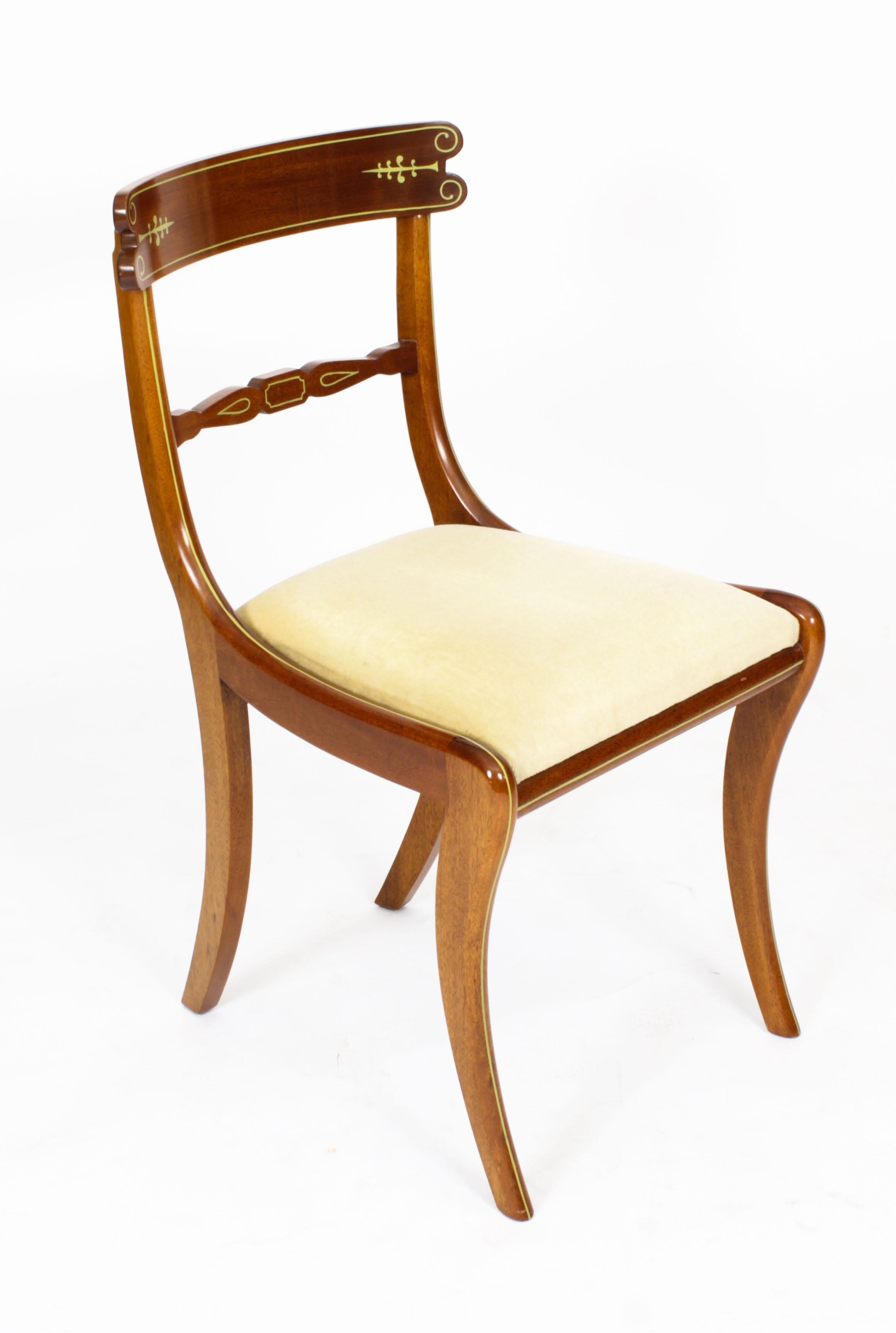 Vintage Regency Revival Side Desk Chair by William Tillman 20th C 8