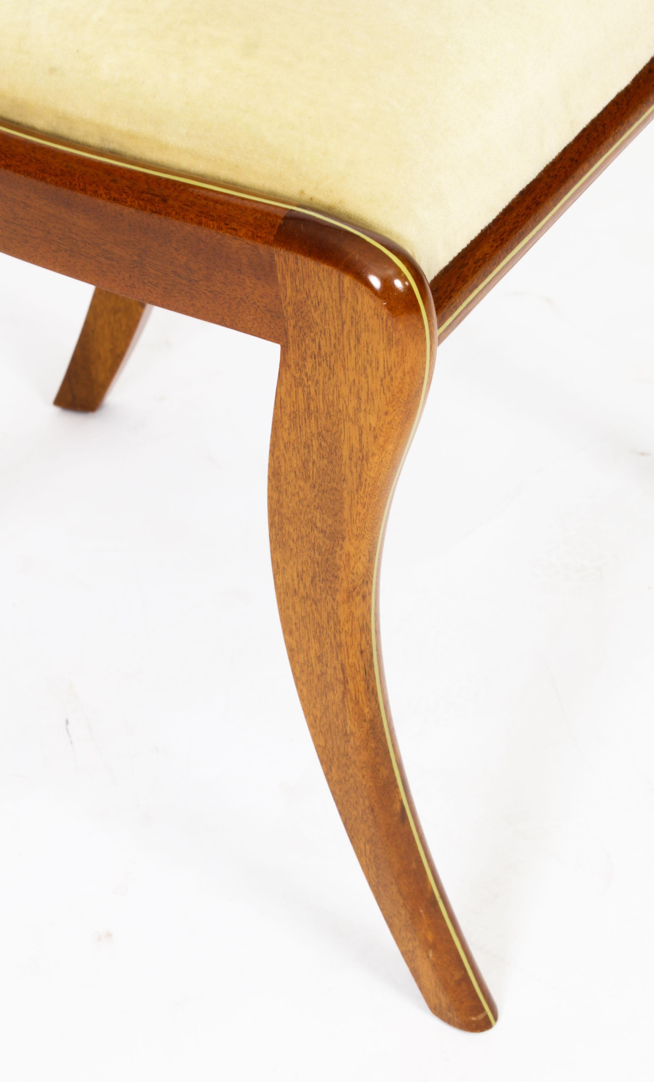 Vintage Regency Revival Side Desk Chair by William Tillman 20th C 3