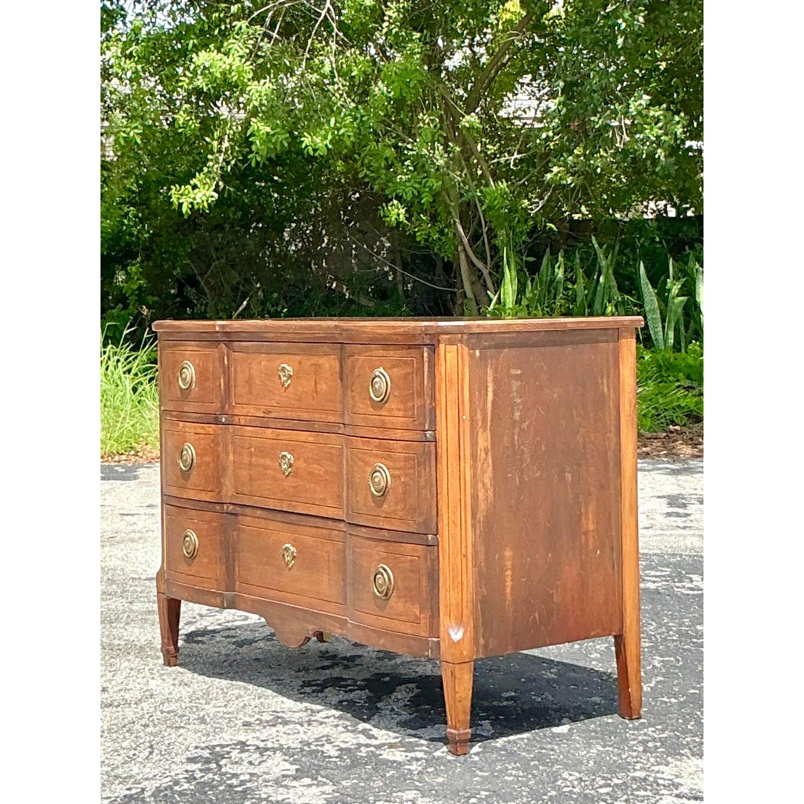 Vintage Regency Roll Front Kommode im Angebot 2