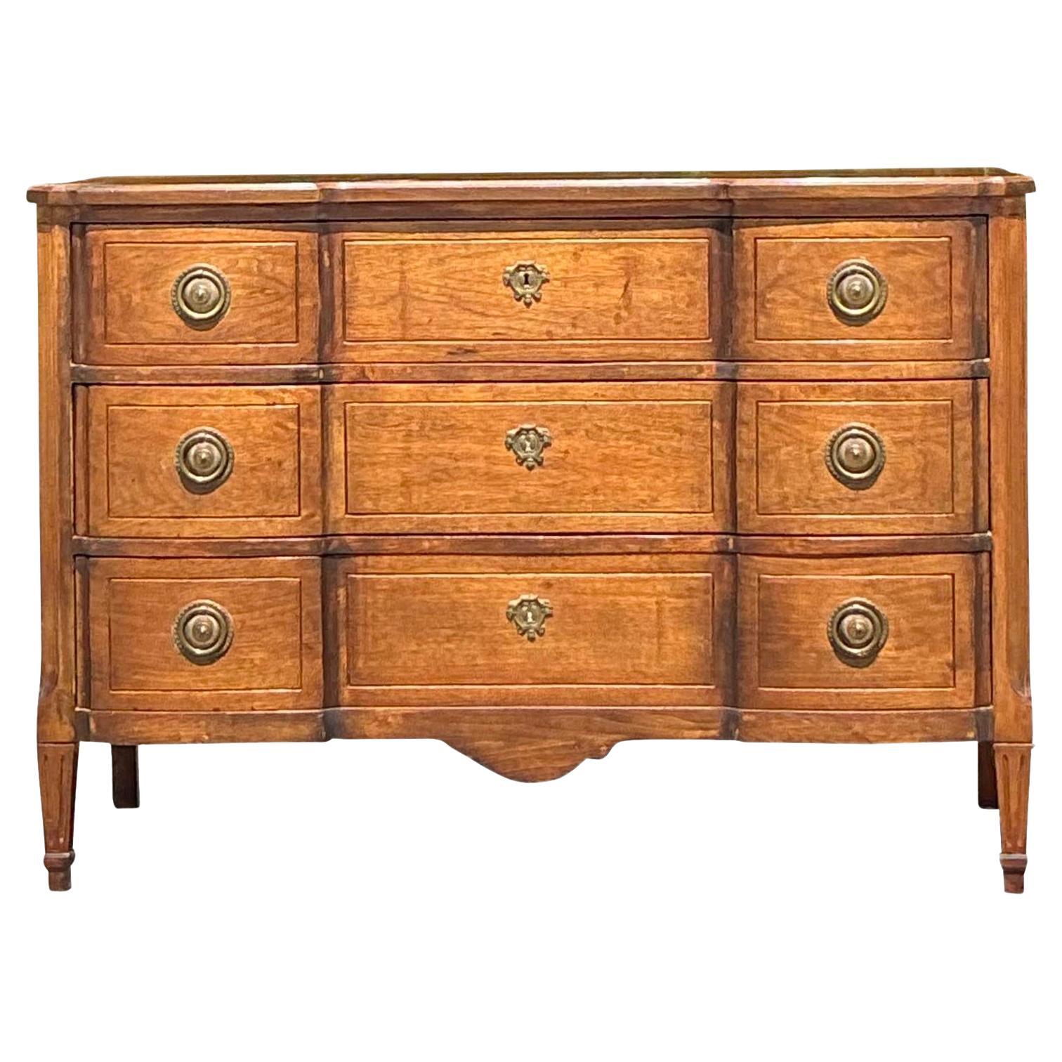 Vintage Regency Roll Front Dresser