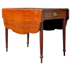 Vintage Regency Scalloped Dropped Leaf Table