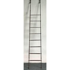 Vintage Regency Scroll Wrought Iron Decorative Ladder (échelle décorative en fer forgé)
