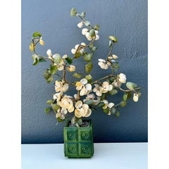 Vintage Regency Shell Flower Arrangement