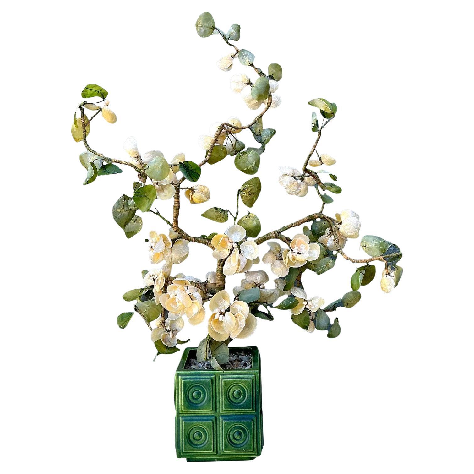 Arrangement de fleurs en coquillage Vintage Regency