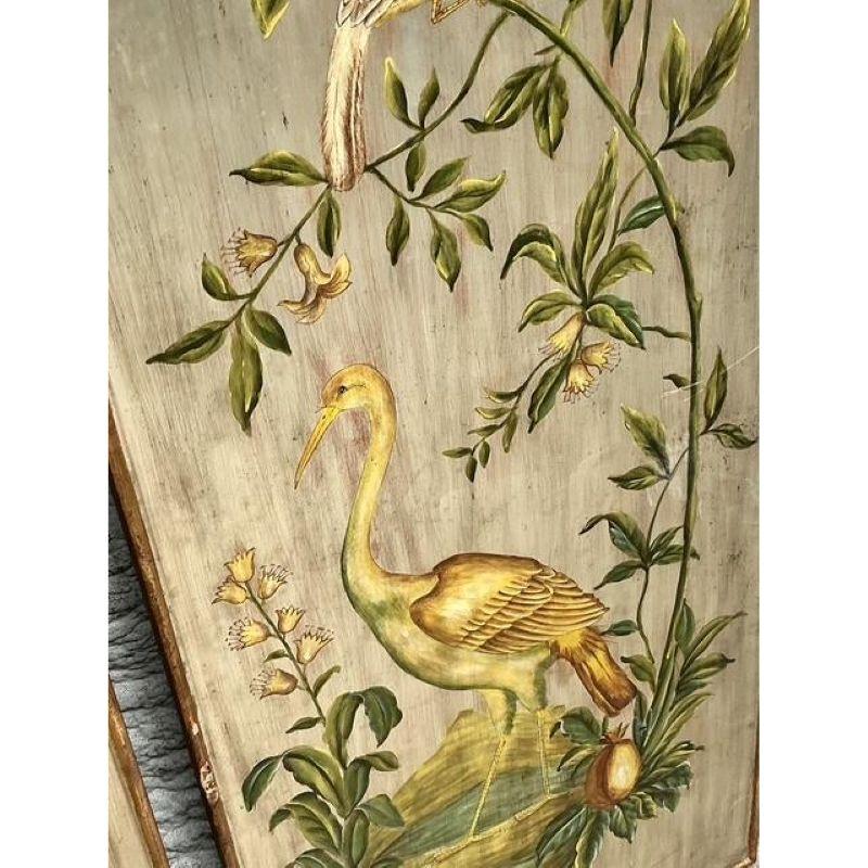 Vintage Regency Silver Leaf Floral Panels - Set of 3 For Sale 1