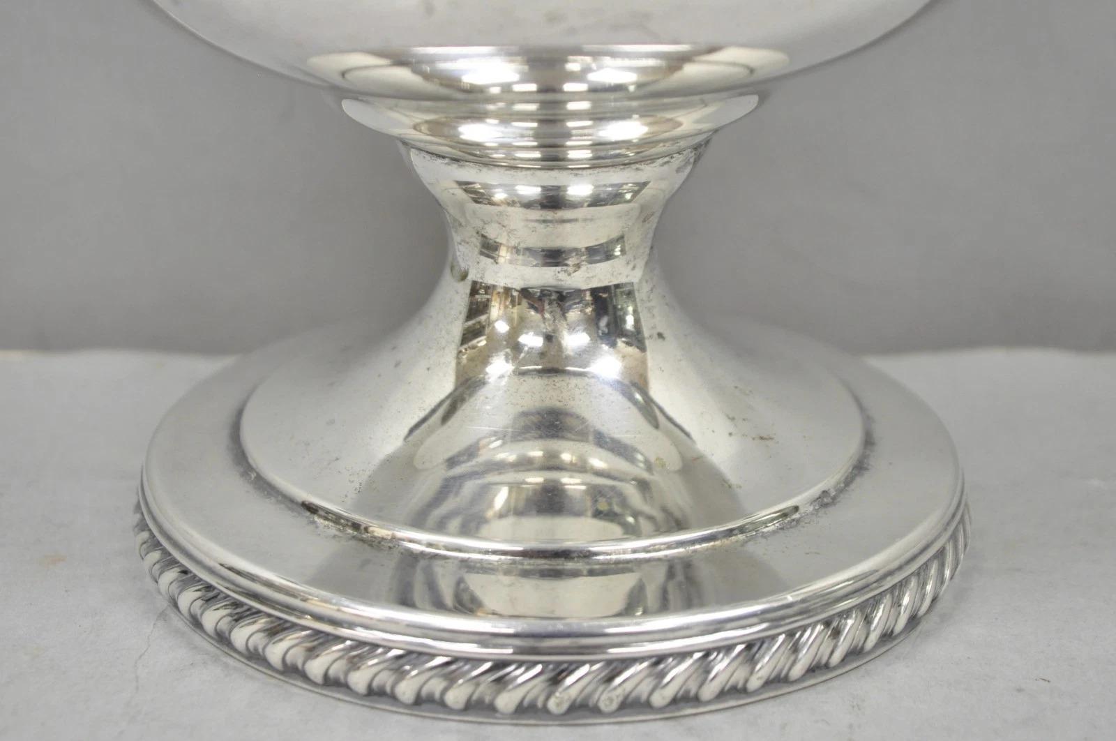 Vintage Regency Silver Plated Trophy Cup Champagne Chiller Ice Bucket For Sale 1