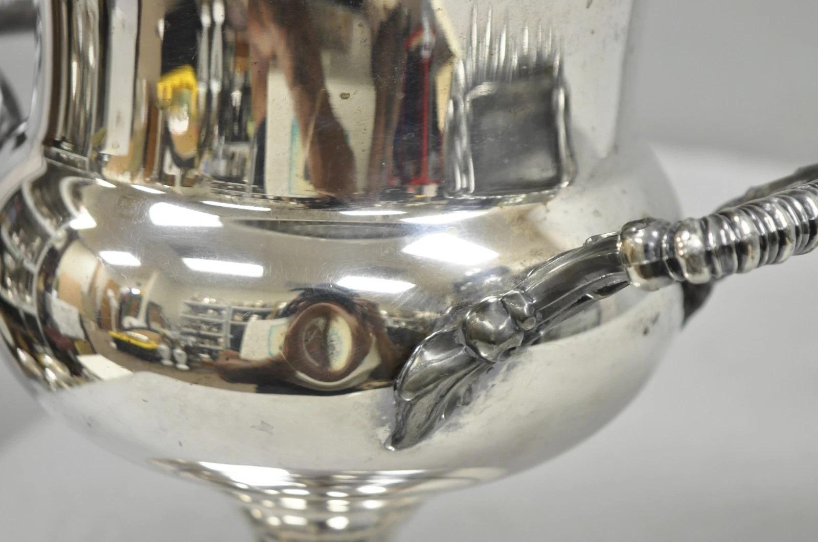 Vintage Regency Silver Plated Trophy Cup Champagne Chiller Ice Bucket For Sale 5