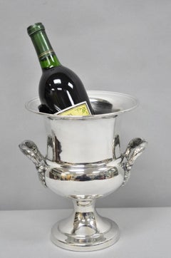 Cubitera Vintage Regency Plateada Trophy Cup Urn Bar Champagne Chiller