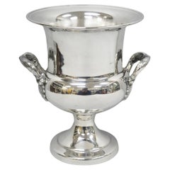Cubitera Vintage Regency Plateada Trophy Cup Urn Bar Champagne Chiller