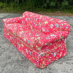 Sofá de época en tapicería Brunschwig & Fils "Fiesta de Flores